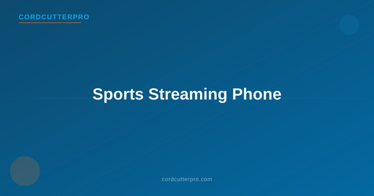 ESPN+ streaming app on a smartphone showing live sports